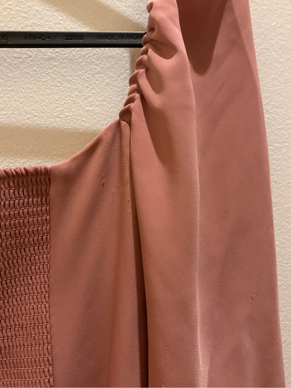 Wilfred Dusty Rose Sweetheart Button Puff-Sleeve Top - Picture 7 of 7